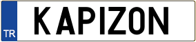 Truck License Plate